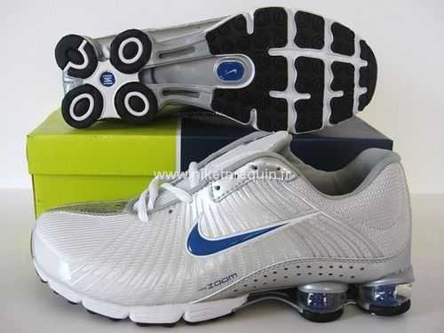 Gris Et Bleu Marine Nike Shox R4 625